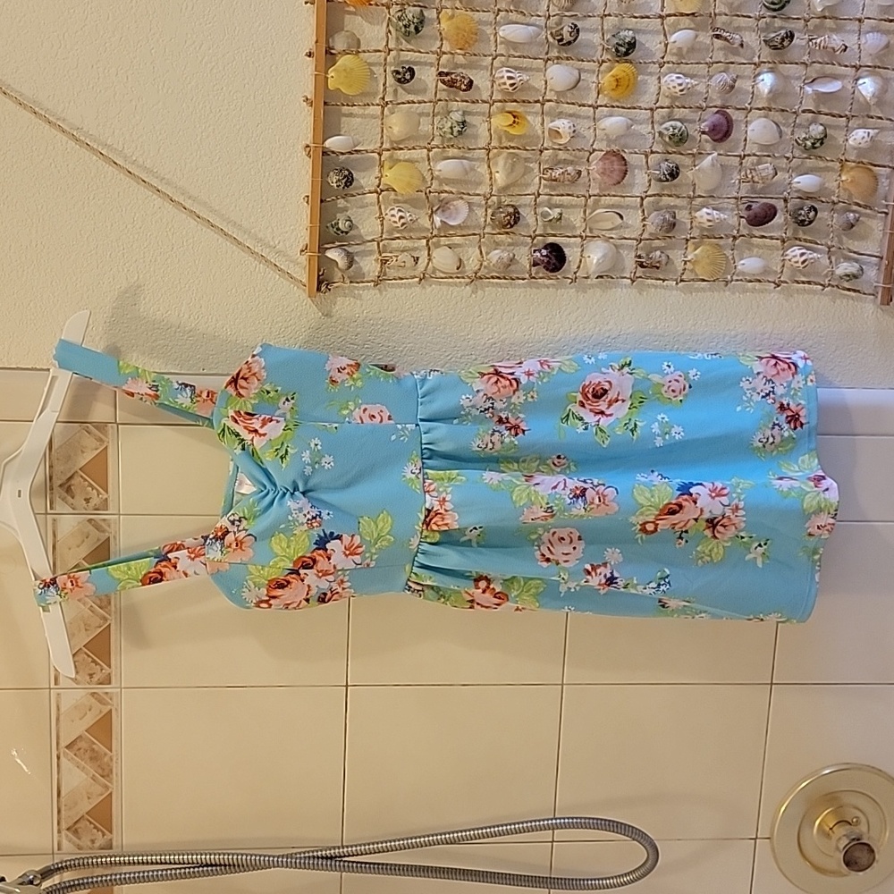 Light Blue Floral Dress